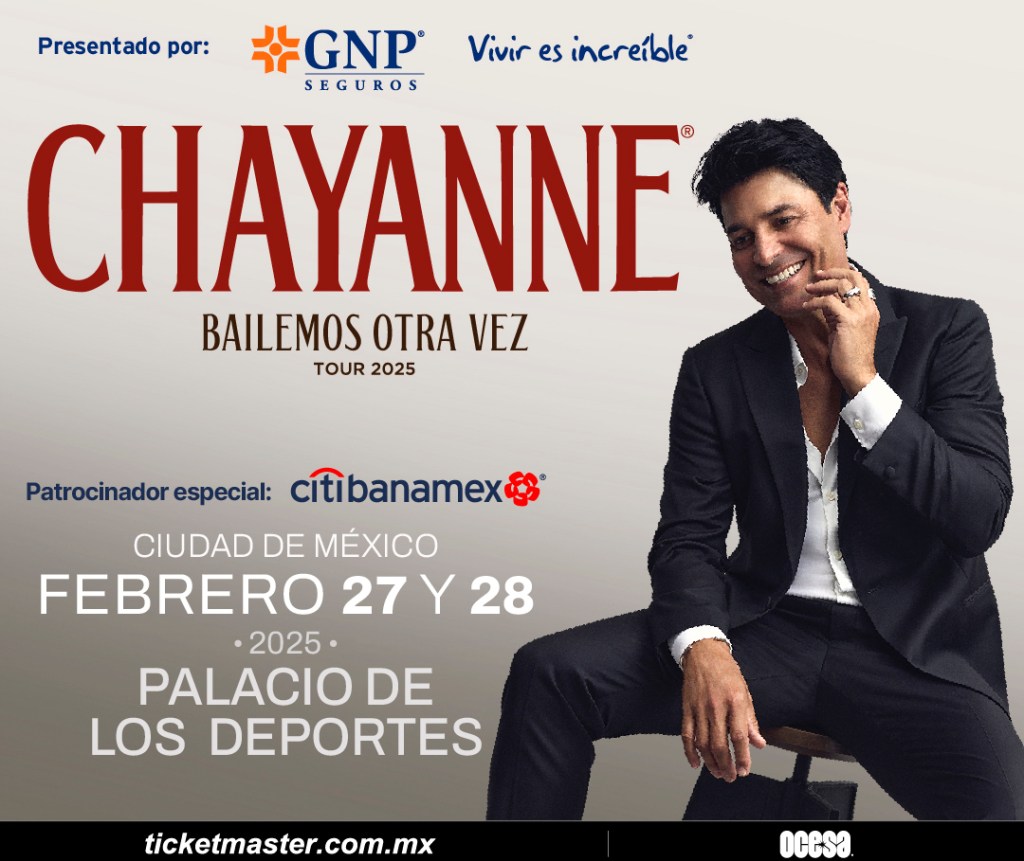 Chayanne vuelve a México con su gira Bailemos Otra Vez Tour&nbsp;2025