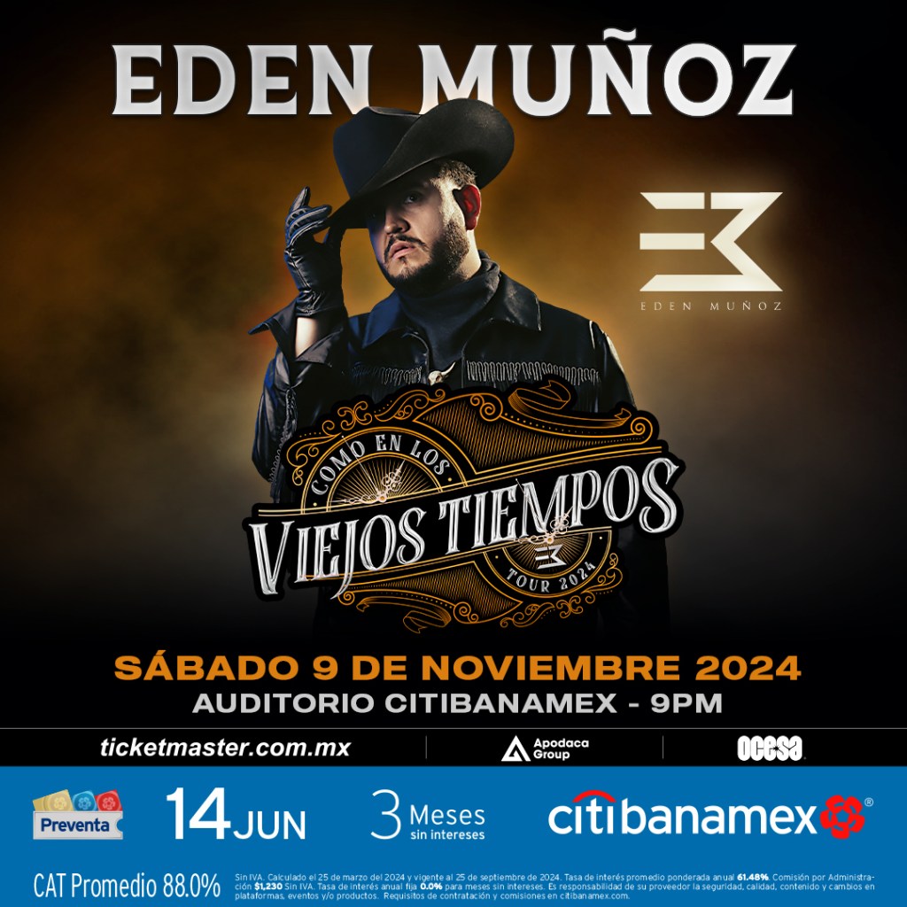 Edén Muñoz se prepara para conquistar Monterrey con su presentación en el Auditorio&nbsp;Citibanamex