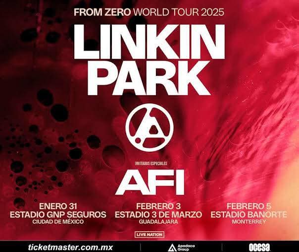 Linkin Park arranca su gira en México con un esperado concierto en la&nbsp;CDMX