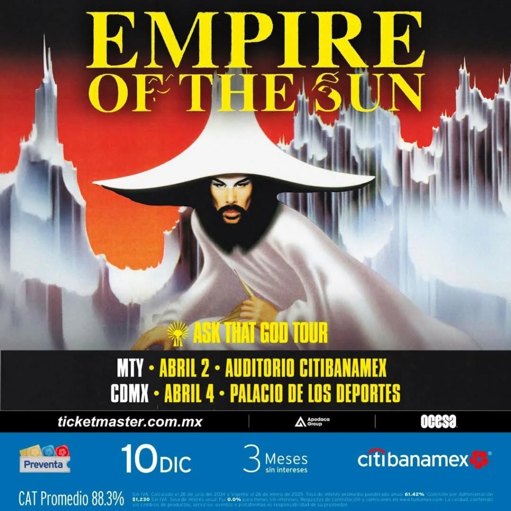 Empire of the Sun se presentará en CDMX y&nbsp;Monterrey