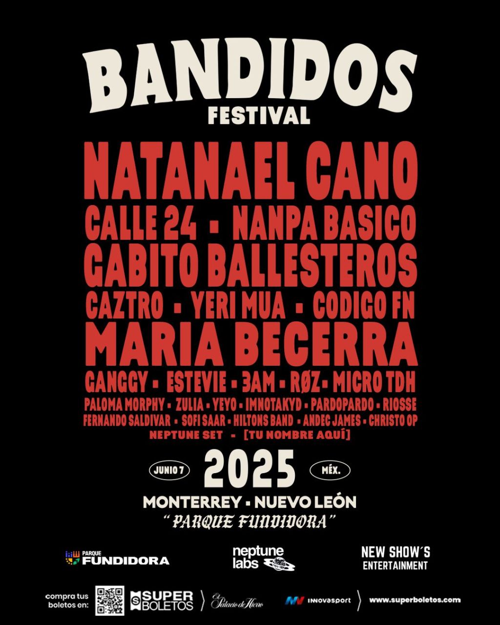 El Festival Bandidos 2025 regresa a Monterrey con una propuesta musical diversa y&nbsp;vibrante