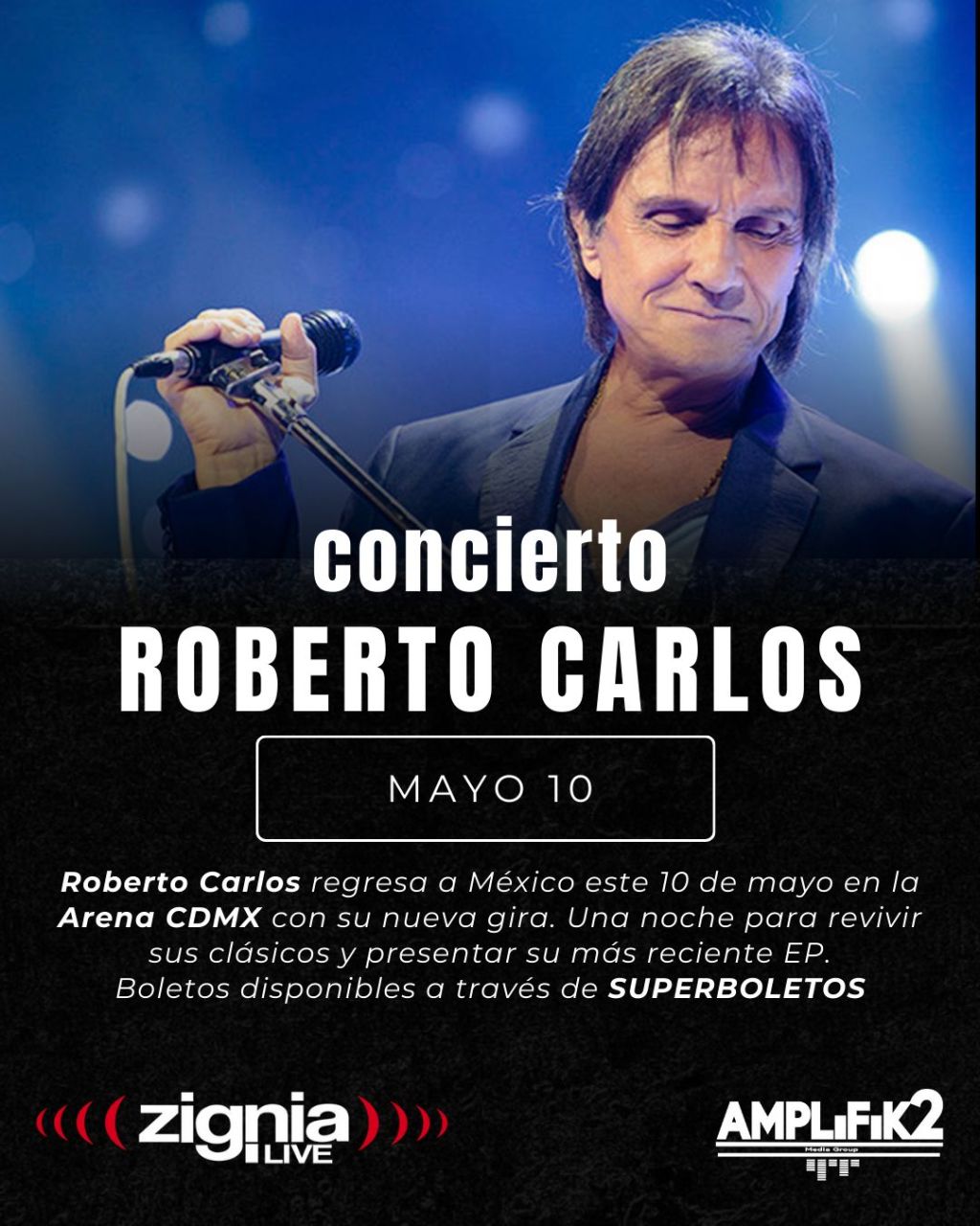 Roberto Carlos en la Arena&nbsp;CDMX