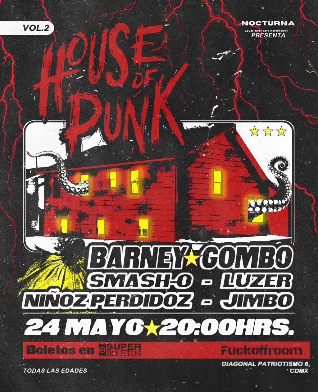 El House Of Punk agrega bandas al&nbsp;cartel