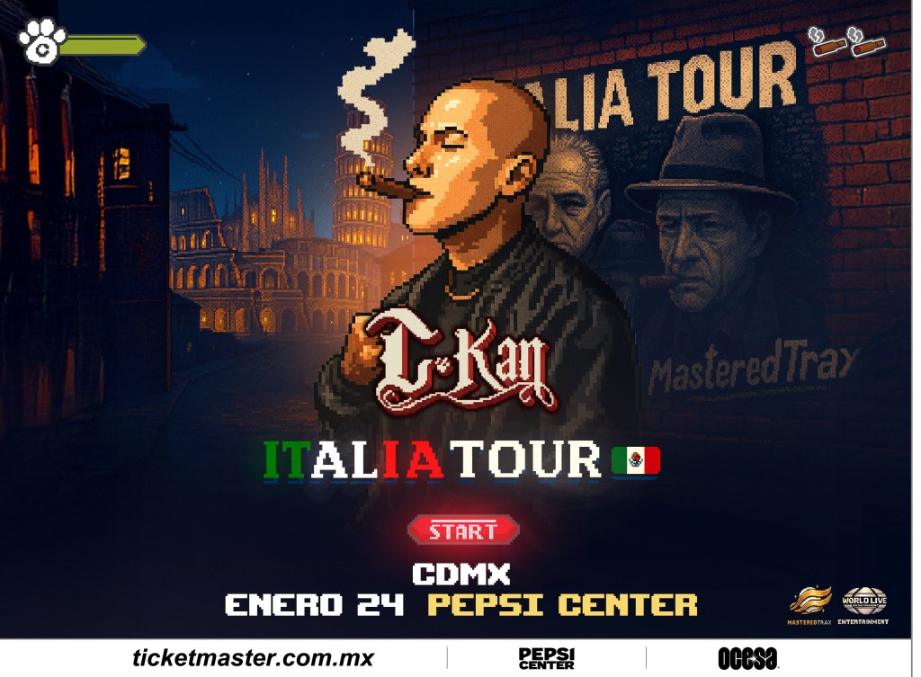 C-Kan lleva el “Italia Tour” a la CDMX: una noche clave en el Pepsi&nbsp;Center